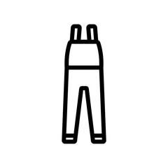 protective clothing icon vector. protective clothing sign. isolated contour symbol illustration