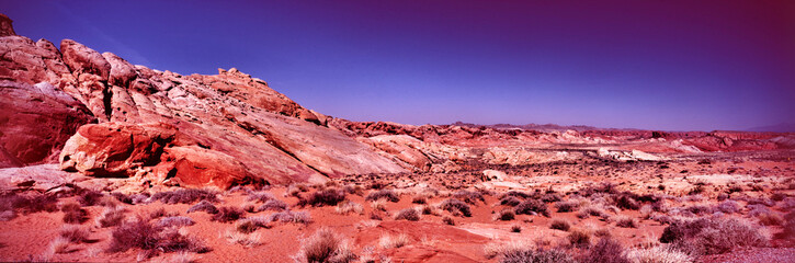 Panorama of Rainbow Vista, Valley of Fire