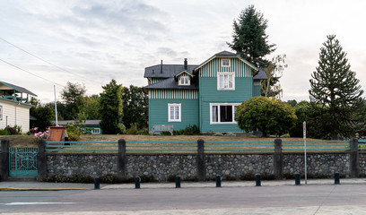Fototapeta na wymiar house on the hill