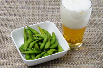 枝豆とビール