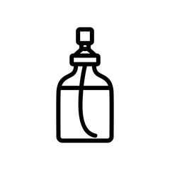 jar with dispenser icon vector. jar with dispenser sign. isolated contour symbol illustration