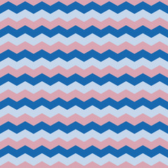 Geometric seamless zigzag pattern in delicate colors. Vector isolated abstract illustration for your design.