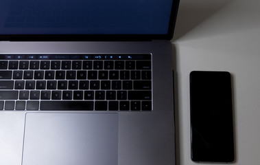 laptop on a white background