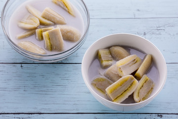 Banana in coconut milk