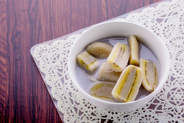 Banana in coconut milk