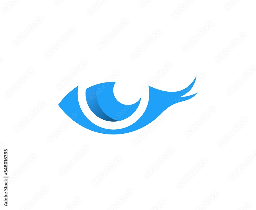 Sticker eye logo