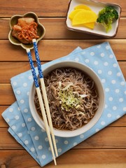 아시아 음식 메밀국수
