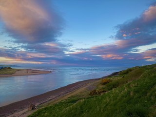 sunset over the sea