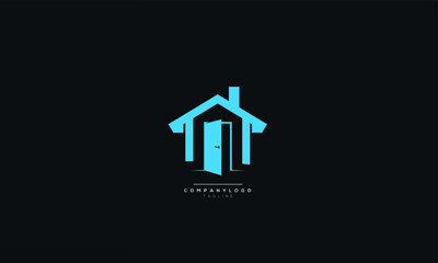 An abstract home real estate logo