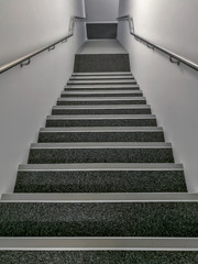 Fototapeta na wymiar Classic stair with hand rail