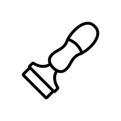 cutter tool icon vector. cutter tool sign. isolated contour symbol illustration