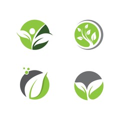 Ecology logo template vector icon