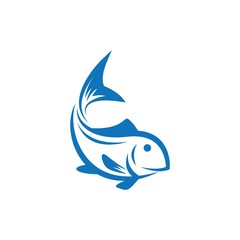 Fish logo template icon