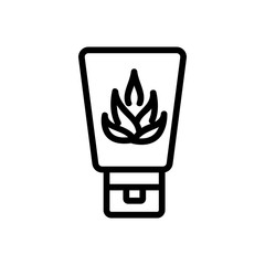 agave hand cream icon vector. agave hand cream sign. isolated contour symbol illustration