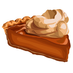 Pumpkin Pie with Whipped Cream