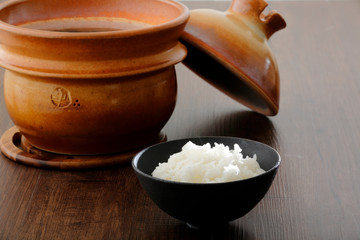 ご飯と土鍋