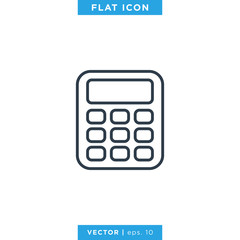 Calculator icon vector design template