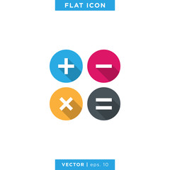 Calculator icon vector design template