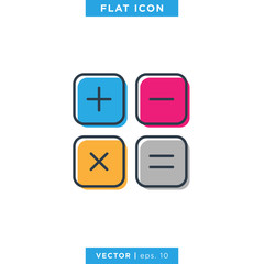 Calculator icon vector design template