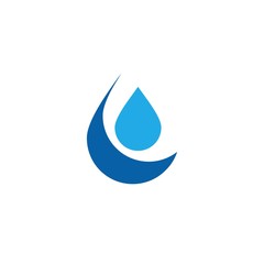 Water drop logo design with modern concept