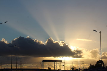 Atardecer en el sur
