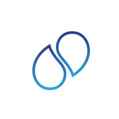 Water drop logo design with modern concept
