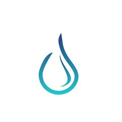 Water drop logo design with modern concept