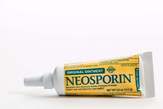 Pensacola, FL - June 4, 2017: Neosporin antibiotic ointment is used for  first aid for minor injuries. Stock Photo | Adobe Stock