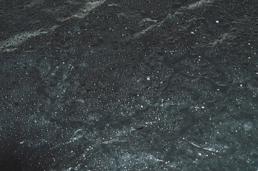 water drops isolated on black background