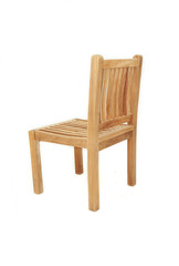 minimalist teak chairs without armrests