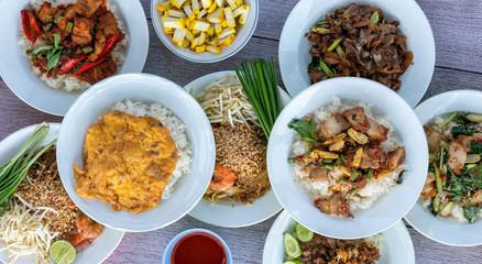 Mixed Thai Food Selections 