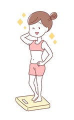 ダイエット成功した女の子