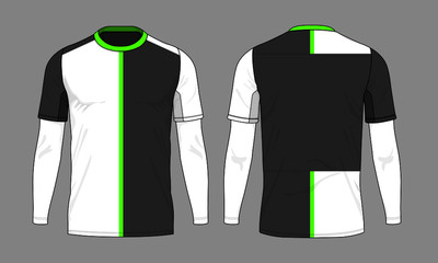 Football soccer jersey design template set vector