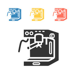 Coffee maker machine icon . Vector signs for web graphics.