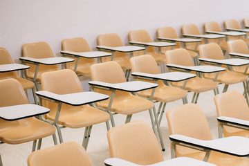 Empty seat lecture study room