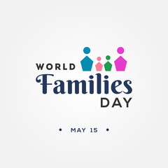 World Families Day Vector Design Illustration