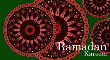 Ramadan Kareem Eid Mubarak Vector Illustration