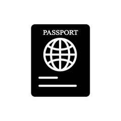 Passport Icon Design Vector Template