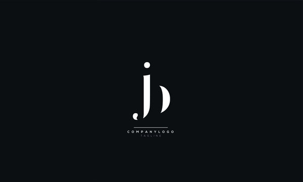 jb Letter Logo Alphabet Design Icon Vector Symbol