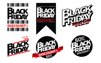 blackfriday sale shop promotion tag design for marketing