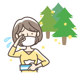 花粉症　女性