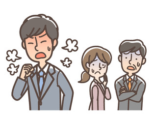 咳をまき散らす人　無理な出勤　マスクをしてほしい