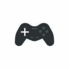 Video game control line style icon vector illustration design. Joystick to game console. Control panel. Consumer goods. Commodities. Flat controller gaming graphic. Logo.