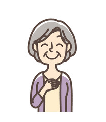 Obraz premium おばあさん 安心