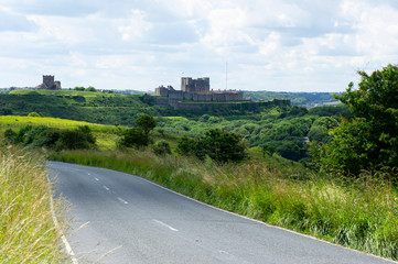 Fototapeta na wymiar Dover Castle View from Road