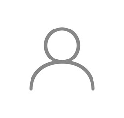 User profile line icon. Web avatar, employee symbol
