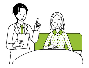 A pregnant woman to be hospitalized.
