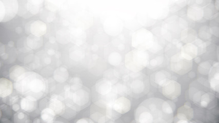 Abstract beautiful double bokeh light blurred glowing gradient white background. concept for wedding card design