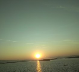 Fototapeta premium sunset over the sea