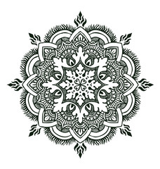 coloring page or t-shirt print Mandala design 